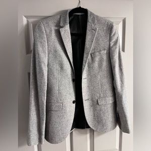 Gray wool blazer